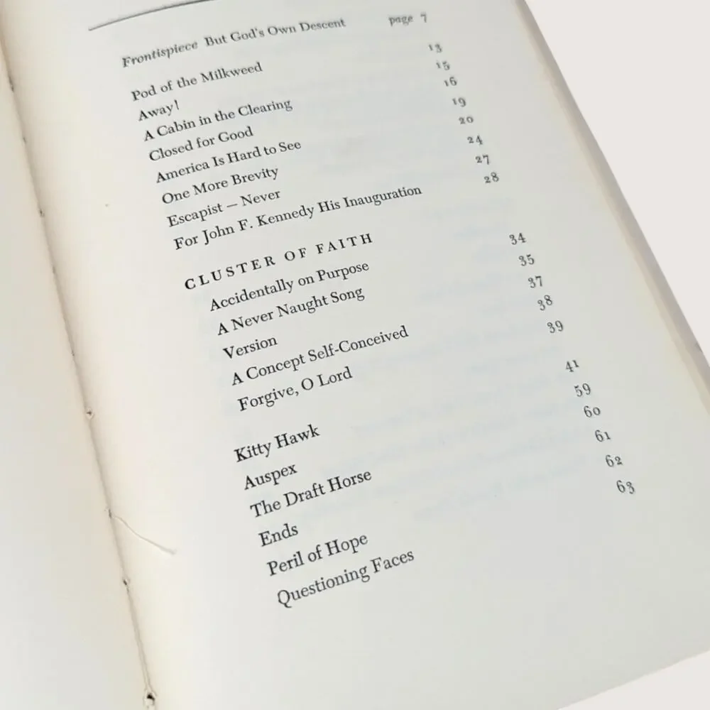1962 Vintage In The Clearing Hardcover Poetry Book By Robert Frost
